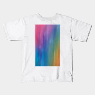 Rainbow Streak (abstract oil pastel) Kids T-Shirt